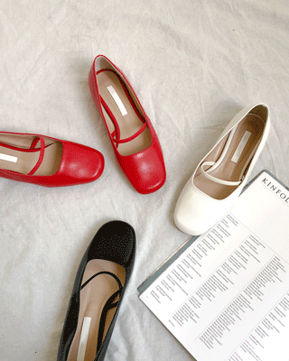 아델라 한줄 플랫 shoes (4color)